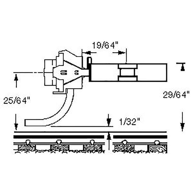 Chargez l'image dans la visionneuse de la galerie, Kadee #118 SF Shelf Metal Coupler Medium (19/64") Centershank - 2 Pair (For passenger loco)