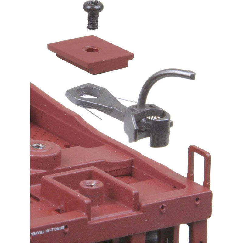 Load image into Gallery viewer, Kadee #142 Whisker Metal Knuckle Couplers - Kit - Medium 9/32 Overset Shank w/#242 Draft Gear Boxes - 2 Pair