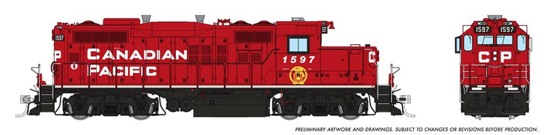 Load image into Gallery viewer, Rapido Trains HO GMD GP-9u w/DCC & Sound - Canadian Pacific (Block w/Beaver)