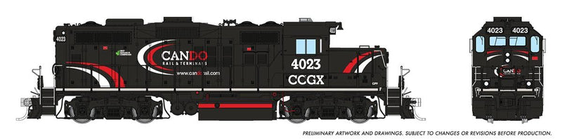 Load image into Gallery viewer, Rapido Trains HO GMD GP-9u w/DCC & Sound - Cando (CCGX)