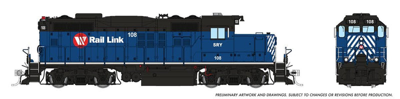 Load image into Gallery viewer, Rapido Trains HO GMD GP-9u w/DCC & Sound - Southern Railway of BC (Rail Link)