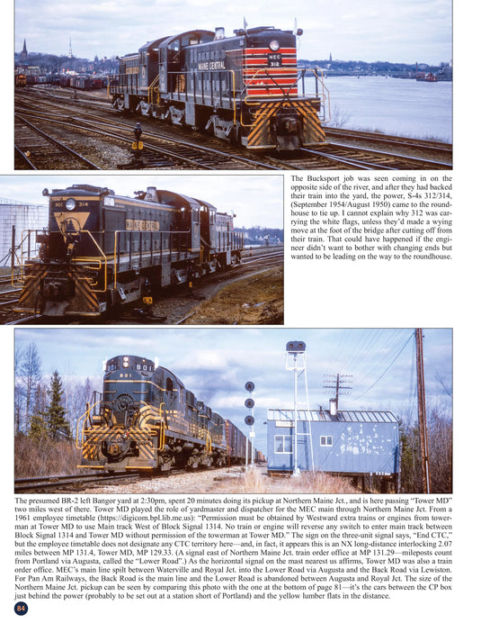 Morning Sun Books - The Railroad Photography of Jerry A. Pinkepank Book 1: New England & Atlantic Canada 1962-1982 - Hardcover 128 Pages All Color