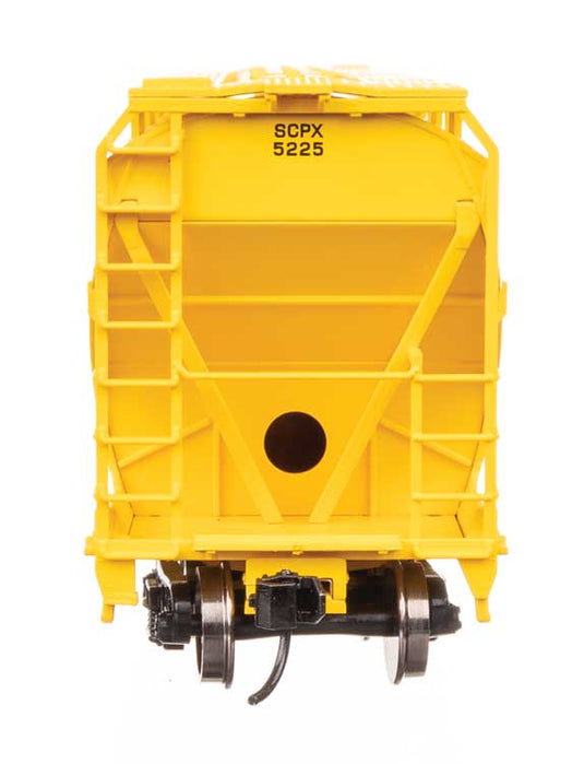 Walthers Mainline HO ACF 5250 4-Bay Centerflow Covered Hopper - Shell Chemical / SCPX