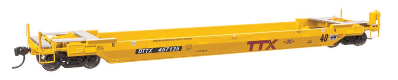 Chargez l'image dans la visionneuse de la galerie, Walthers Proto HO Gunderson Rebuilt All-Purpose 40' Well Car - DTTX (New Logo w/Railbox Logo)