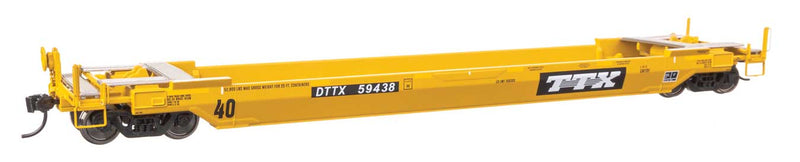 Chargez l'image dans la visionneuse de la galerie, Walthers Proto HO Gunderson Rebuilt All-Purpose 40' Well Car - DTTX (Old Logo)