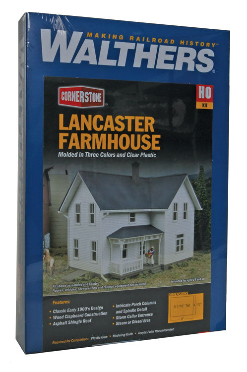 Walthers Cornerstone HO Lancaster Farmhouse - Kit