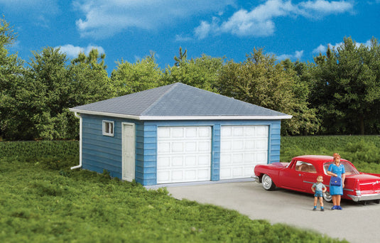 Walthers Cornerstone HO Two-Car Garage - Kit
