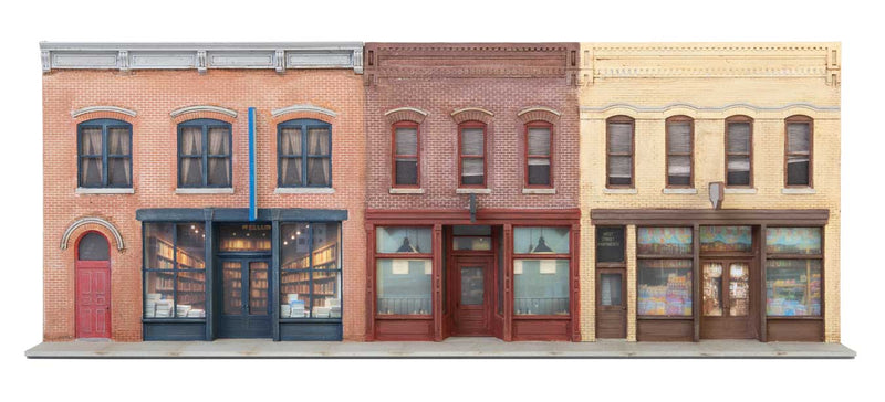 Load image into Gallery viewer, Walthers Cornerstone HO Merchant Row Background Building - Kit
