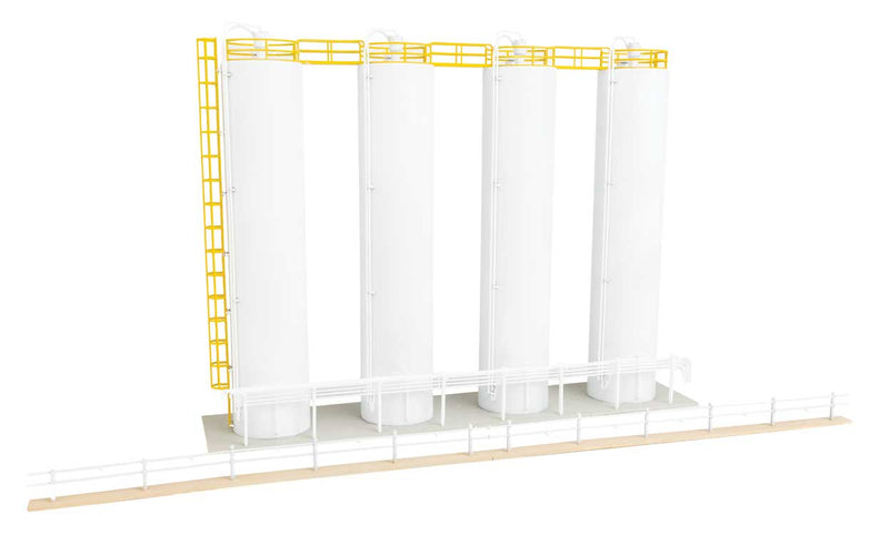 Chargez l'image dans la visionneuse de la galerie, Walthers Cornerstone HO Plastic Pellet Plant Background Building - Kit