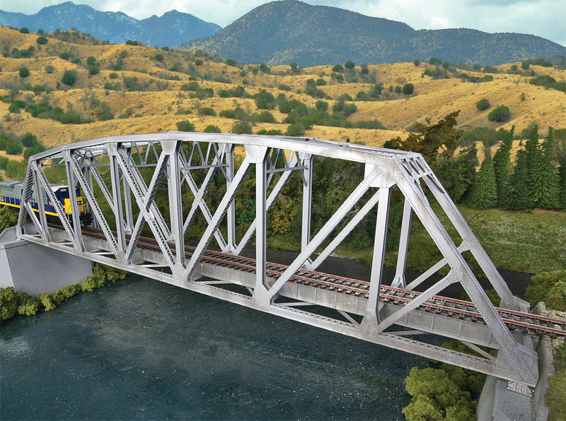 Load image into Gallery viewer, Walthers Cornerstone HO Arched Pratt Truss Railroad Bridge - Single-Track - Kit