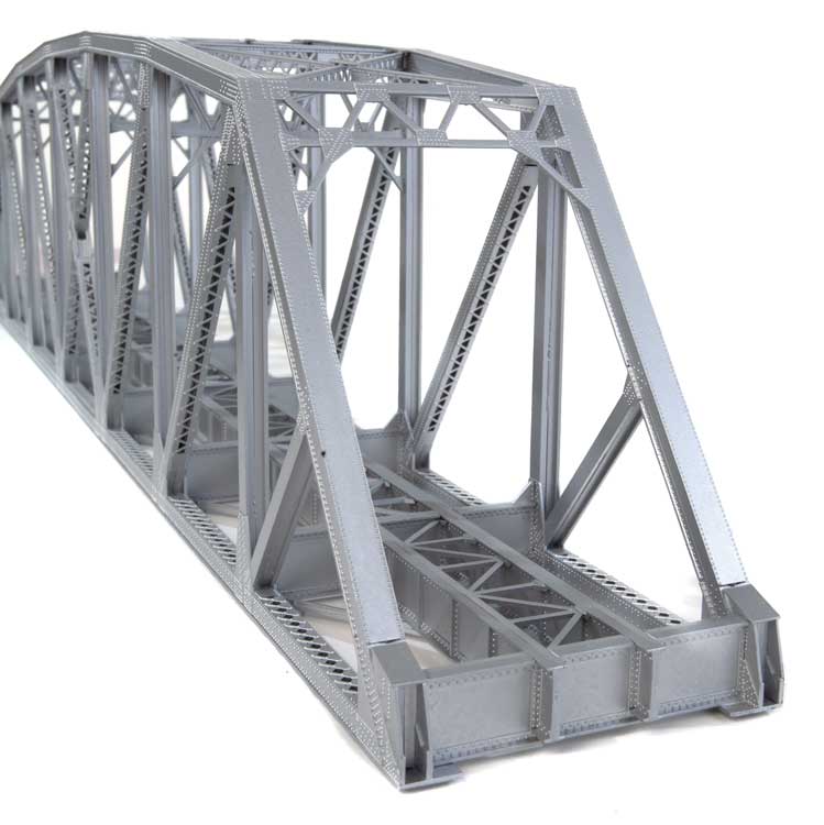 Load image into Gallery viewer, Walthers Cornerstone HO Arched Pratt Truss Railroad Bridge - Single-Track - Kit