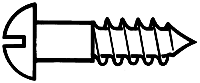 Walthers Tools Brass or Brass-Plated #2 Wood Screws pkg(24) - #2; 3/8 x .086" .95 x .22cm