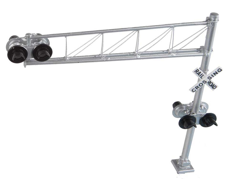 Load image into Gallery viewer, Walthers SceneMaster HO Post-1960s Cantilever Grade Crossing Signal - Single-Lane