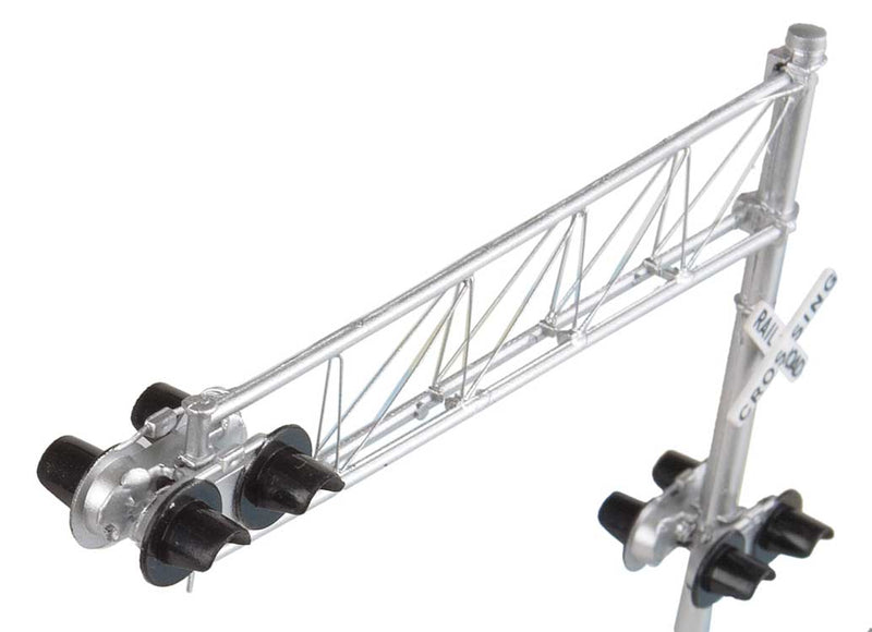 Load image into Gallery viewer, Walthers SceneMaster HO Post-1960s Cantilever Grade Crossing Signal - Single-Lane