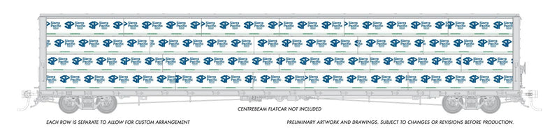 Load image into Gallery viewer, Rapido Trains HO scale 73' Centerbeam Lumber Load