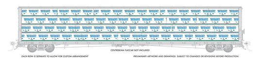 Rapido Trains HO scale 73' Centerbeam Lumber Load
