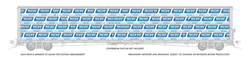 Load image into Gallery viewer, Rapido Trains HO scale 73' Centerbeam Lumber Load