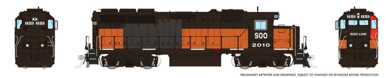 Chargez l'image dans la visionneuse de la galerie, Rapido Trains HO EMD GP40 (DC/DCC/Sound): SOO Line