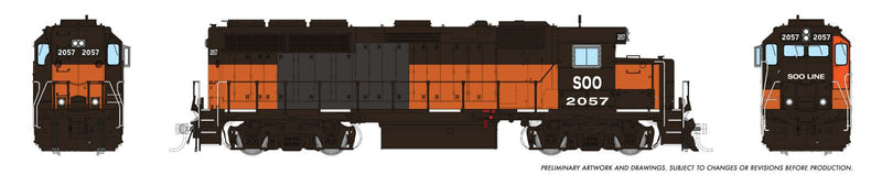 Chargez l'image dans la visionneuse de la galerie, Rapido Trains HO EMD GP40 (DC/DCC/Sound): SOO Line