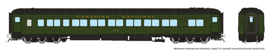 Rapido Trains HO Balloon Top Coach: CNR - Green Scheme