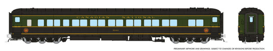 Rapido Trains HO Balloon Top Coach: CNR - 1954 Scheme