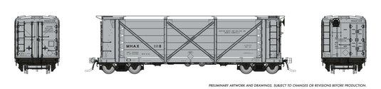 Rapido Trains HO scale ACF Helium Car - MHAX - Late (Gray/Silver)