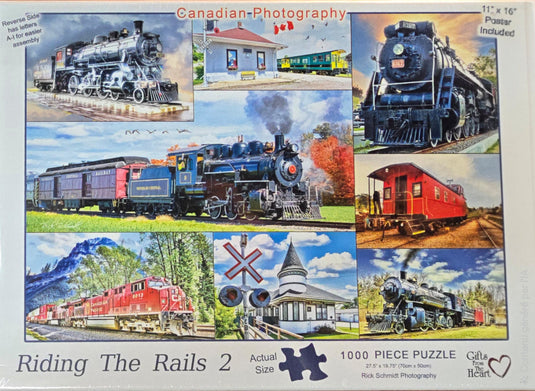 Superior Art Editions Puzzle - Riding the Rails 2 - Trains from across Canada (1000 Pieces)