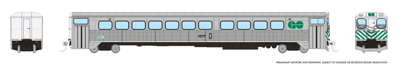 Load image into Gallery viewer, Rapido Trains HO Hawker Single Level Commuter Cars - Cab Coach - GO Transit
