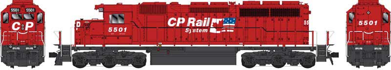 Load image into Gallery viewer, Bowser Executive HO GMD SD40 - w/DCC & Sound - CP Rail (Dual Flag)