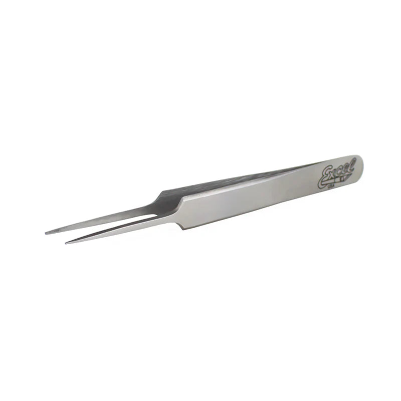 Load image into Gallery viewer, Excel Straight 4-3/4" Fine Point Tweezers