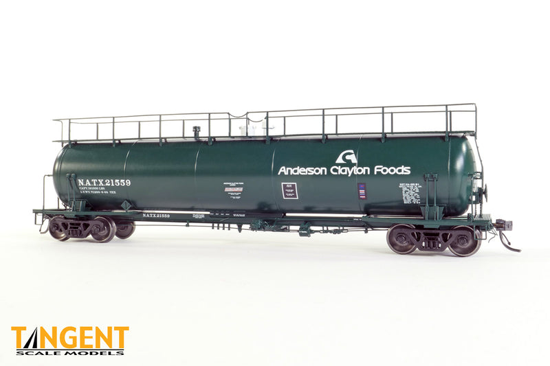Chargez l'image dans la visionneuse de la galerie, Tangent Scale Models HO Wagon-citerne NACC 1963-Design 20,500 Gallon Non-isolé - NATX - Anderson Clayton Foods