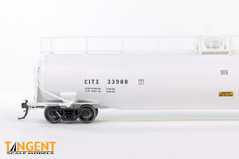 Chargez l'image dans la visionneuse de la galerie, Tangent Scale Models HO Wagon-citerne NACC 1963-Design 30,000 Gallon double paroi GPL/AA - CITX - Location 1992+