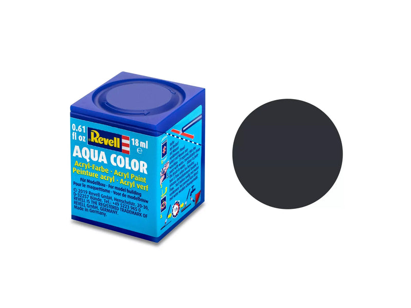 Chargez l'image dans la visionneuse de la galerie, Revell Aqua Color Acrylic Paint 18ml - Matte "Anthracite Grey"