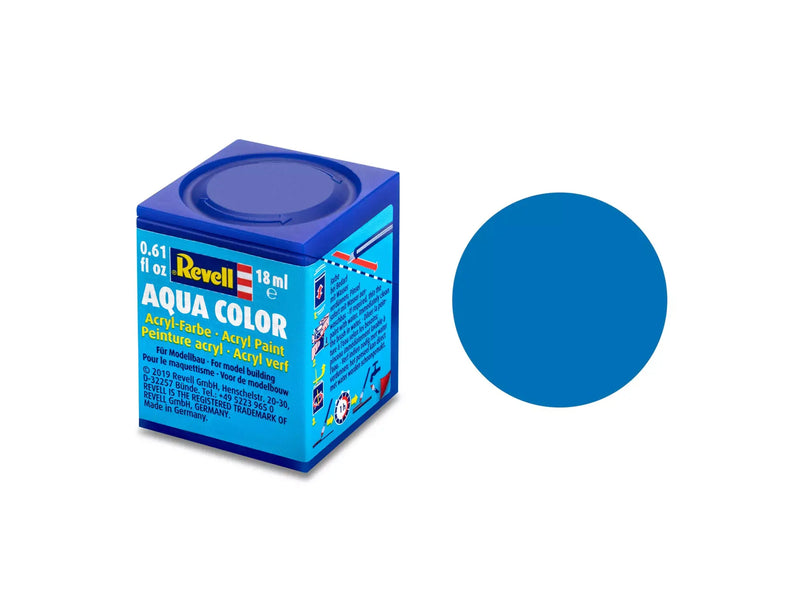 Chargez l'image dans la visionneuse de la galerie, Revell Aqua Color Acrylic Paint 18ml - Matte "Blue" (RAL 5000)