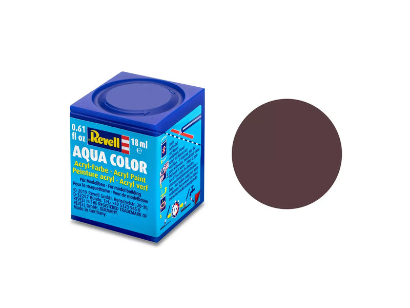 Chargez l'image dans la visionneuse de la galerie, Revell Aqua Color Acrylic Paint 18ml - Matte "Leather Brown" (RAL 8027)
