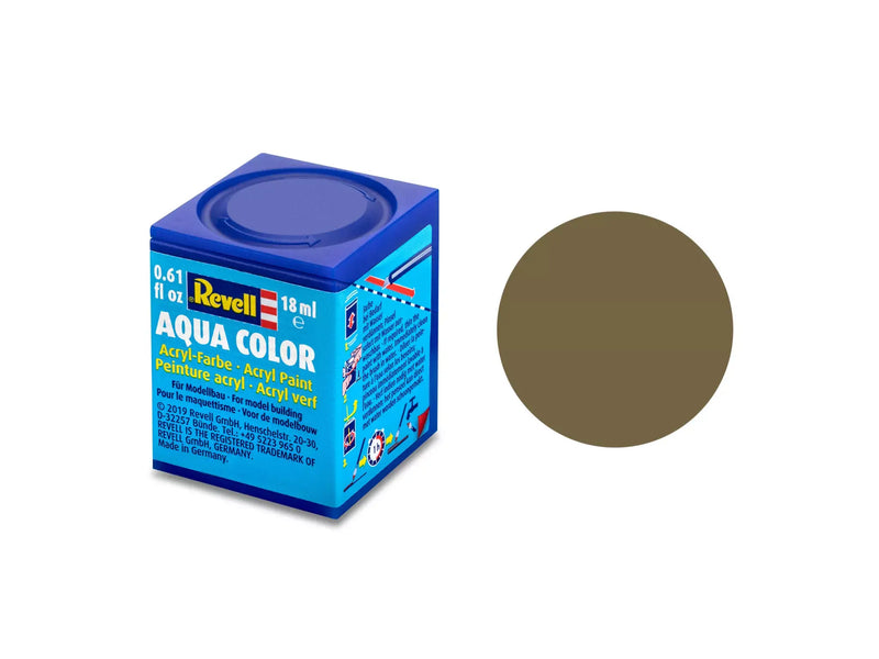 Chargez l'image dans la visionneuse de la galerie, Revell Aqua Color Acrylic Paint 18ml - Matte "Olive Brown"