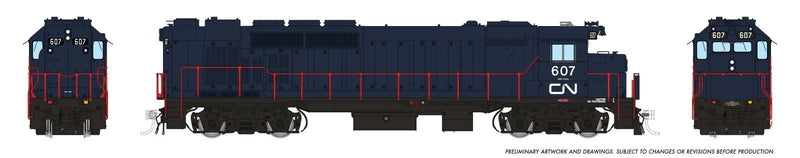 Load image into Gallery viewer, Rapido Trains HO Scale GMD GP40TC (DC/DCC/Sound): CN Rail Blue Scheme