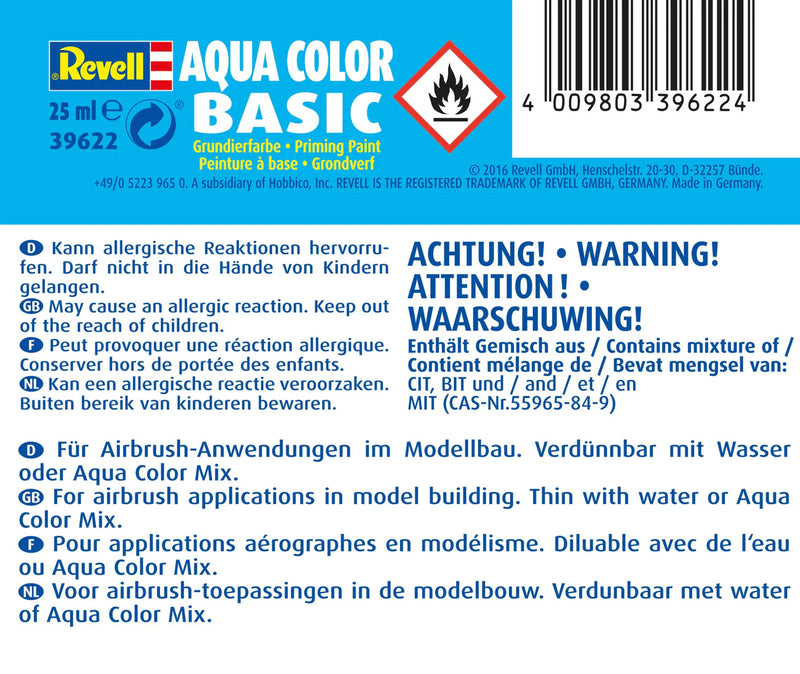 Chargez l'image dans la visionneuse de la galerie, Revell "Aqua Color Basic" Acrylic Primer - 25ml