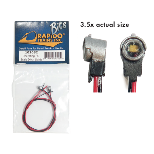Rapido Trains HO Operating Ditch lights - Short