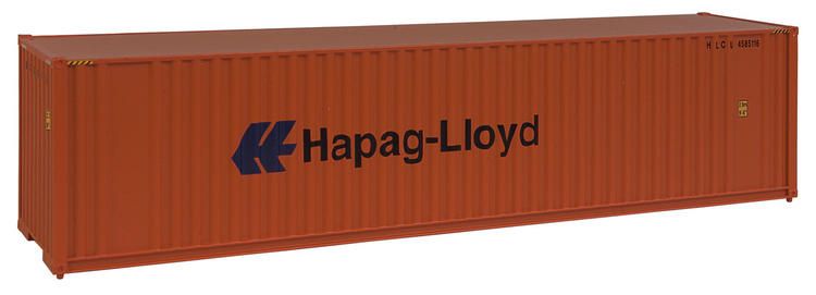 Load image into Gallery viewer, Walthers SceneMaster HO conteneur 40 pi grand volume à parois ondulées (toit plat) – Hapag-Lloyd (949-8204)