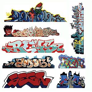 Blair Line Graffiti Decals Mega Set - Set #3 pkg(8)