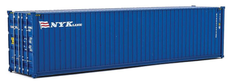 Load image into Gallery viewer, Walthers SceneMaster HO conteneur 40 pi grand volume à parois ondulées (panneaux latéraux) – NYK Lines (949-8265)