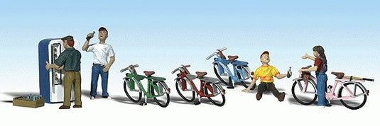Woodland Scenics HO Bicycle Buddies - Scenic Accents(R) -- pkg(4)