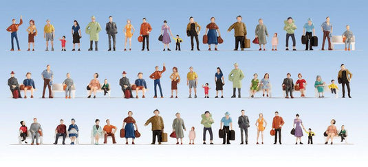 Walthers SceneMaster HO Passengers On the Platform - pkg(60)