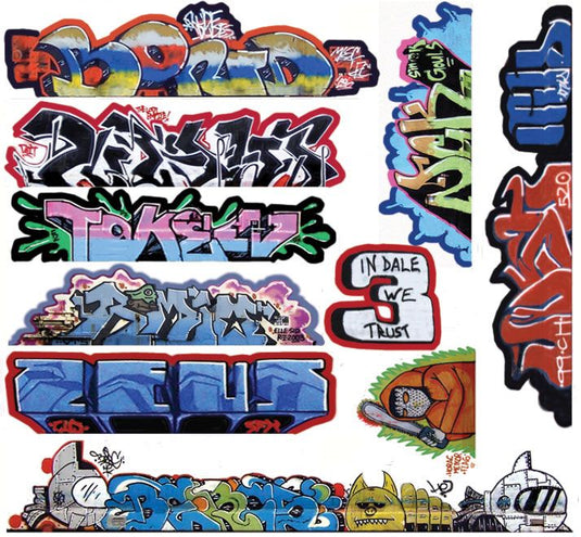 Blair Line Mega Set Modern Tagger Graffiti Decals - #14 pkg(10)
