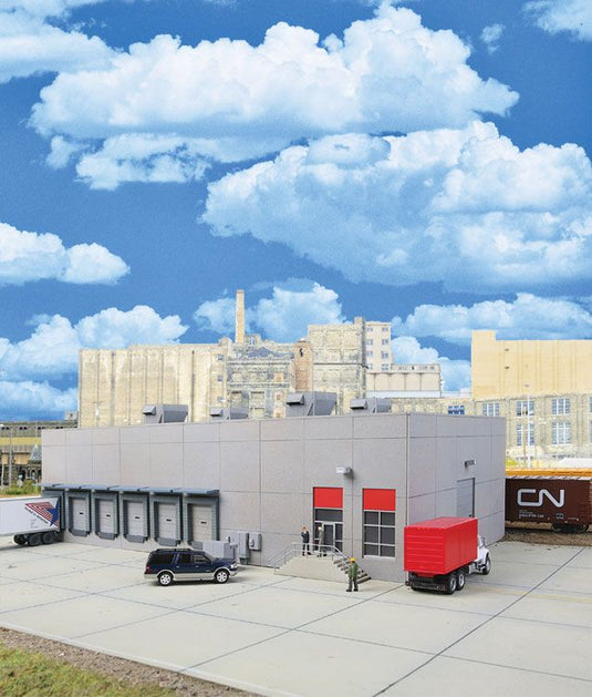 Walthers Cornerstone HO Modern Concrete Warehouse - Kit