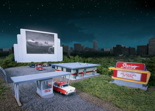 Walthers Cornerstone HO Skyview Drive-In Theater - Kit
