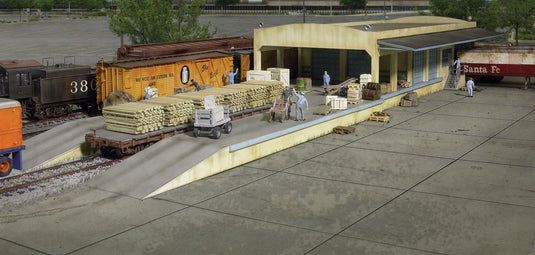 Walthers Cornerstone HO Open Air Transload Building - Kit