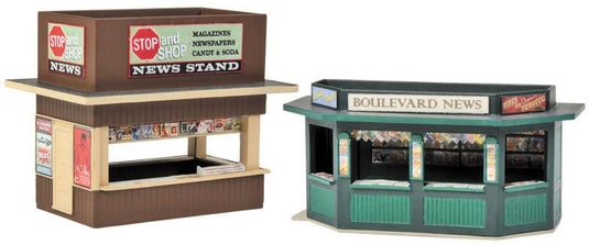 Walthers Cornerstone HO Newsstands - Kit pkg(2)