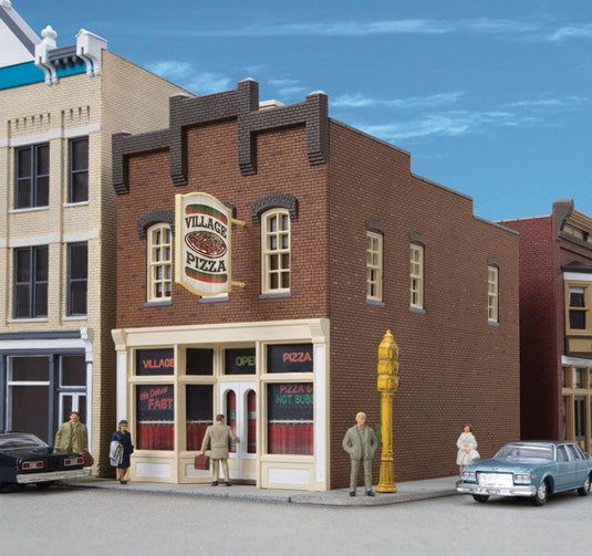 Walthers Cornerstone HO Village Pizza - Kit